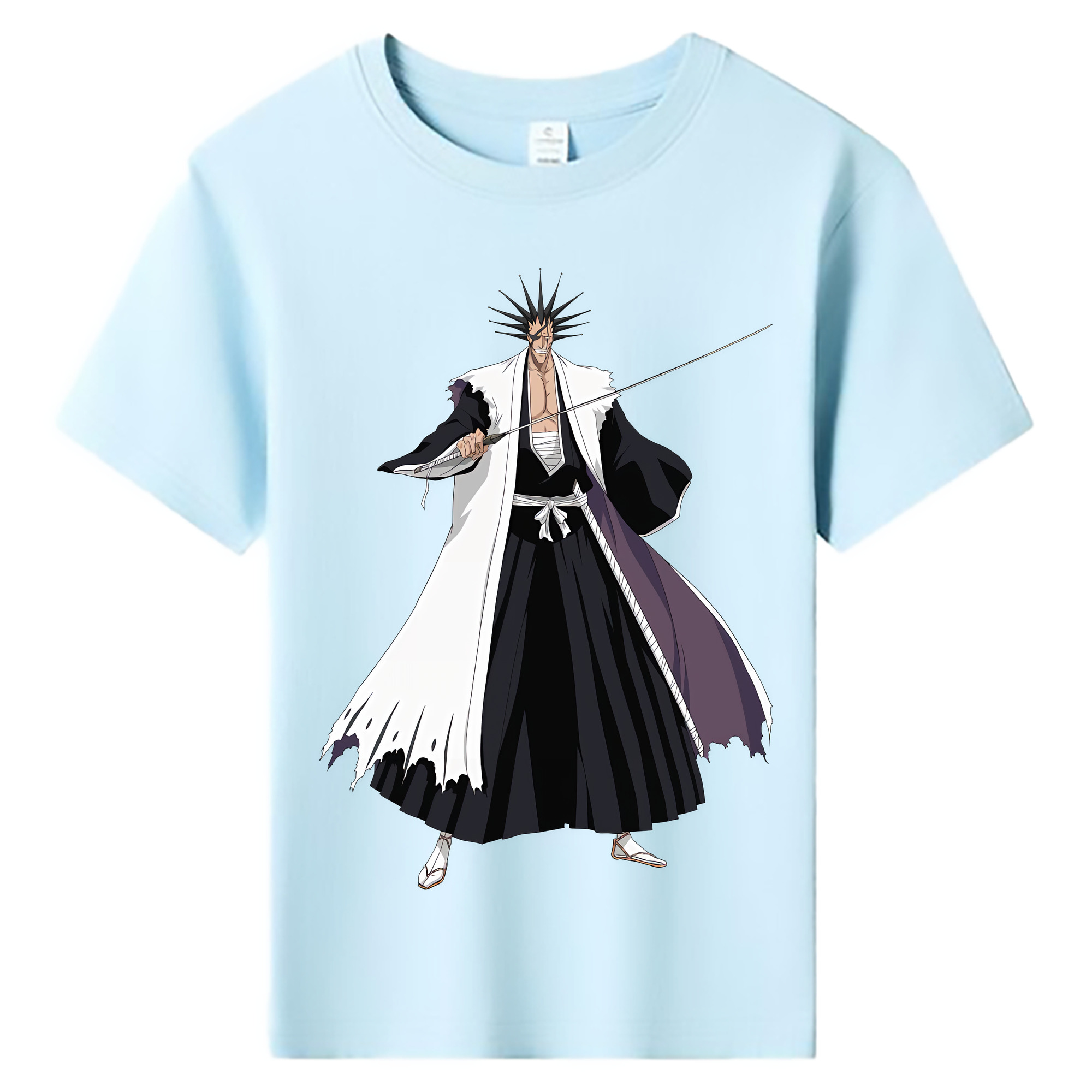 （画像用） ブリーチ ざらき けんぱち BLEACH Zaraki Kenpachi 綿100％キッズTシャツ（フロントプリント）